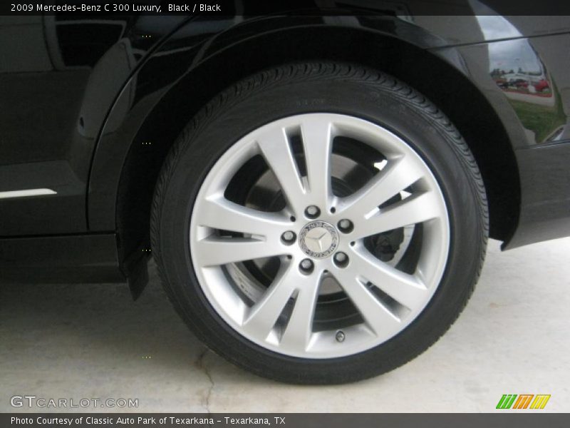 Black / Black 2009 Mercedes-Benz C 300 Luxury