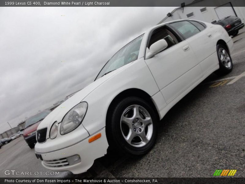Diamond White Pearl / Light Charcoal 1999 Lexus GS 400
