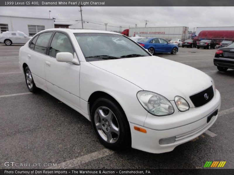 Diamond White Pearl / Light Charcoal 1999 Lexus GS 400