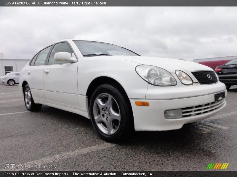 Diamond White Pearl / Light Charcoal 1999 Lexus GS 400