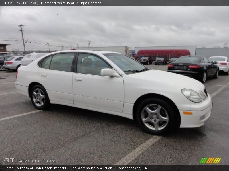 Diamond White Pearl / Light Charcoal 1999 Lexus GS 400