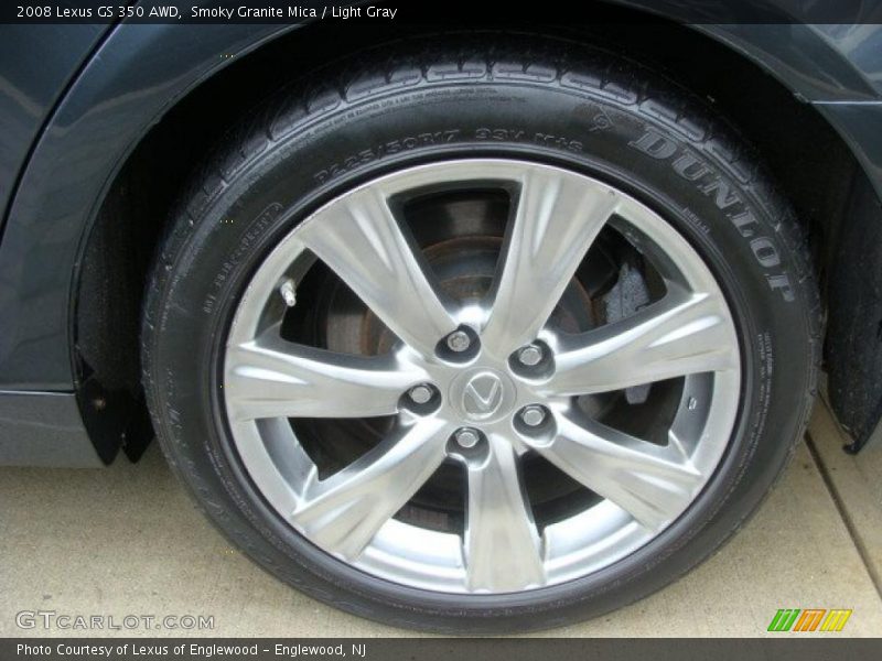 Smoky Granite Mica / Light Gray 2008 Lexus GS 350 AWD