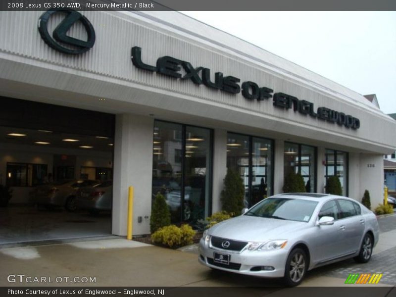 Mercury Metallic / Black 2008 Lexus GS 350 AWD