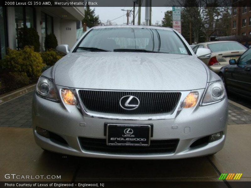 Mercury Metallic / Black 2008 Lexus GS 350 AWD