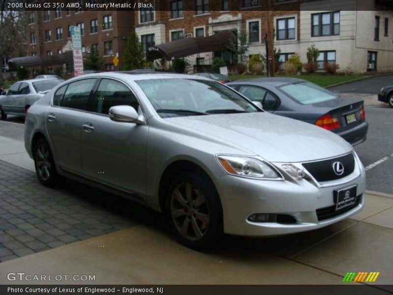 Mercury Metallic / Black 2008 Lexus GS 350 AWD