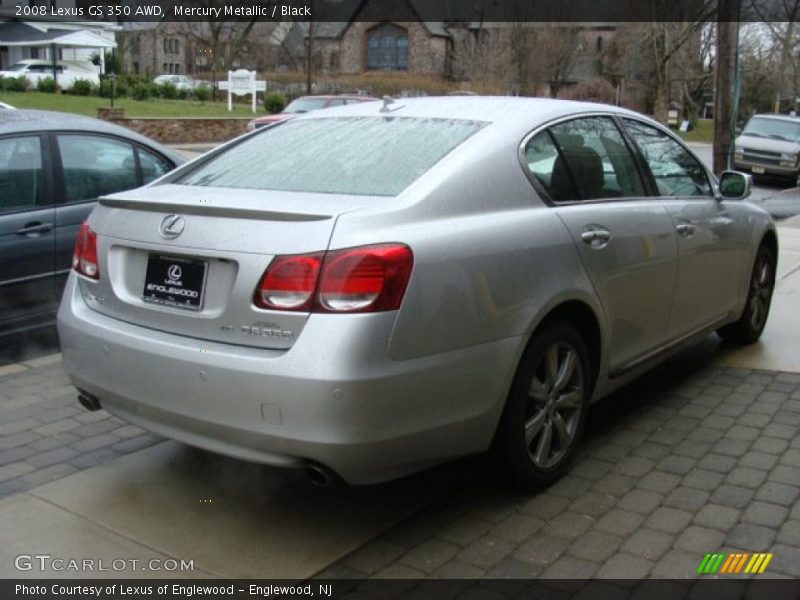 Mercury Metallic / Black 2008 Lexus GS 350 AWD