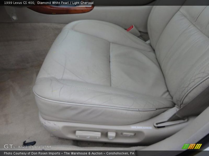 Diamond White Pearl / Light Charcoal 1999 Lexus GS 400