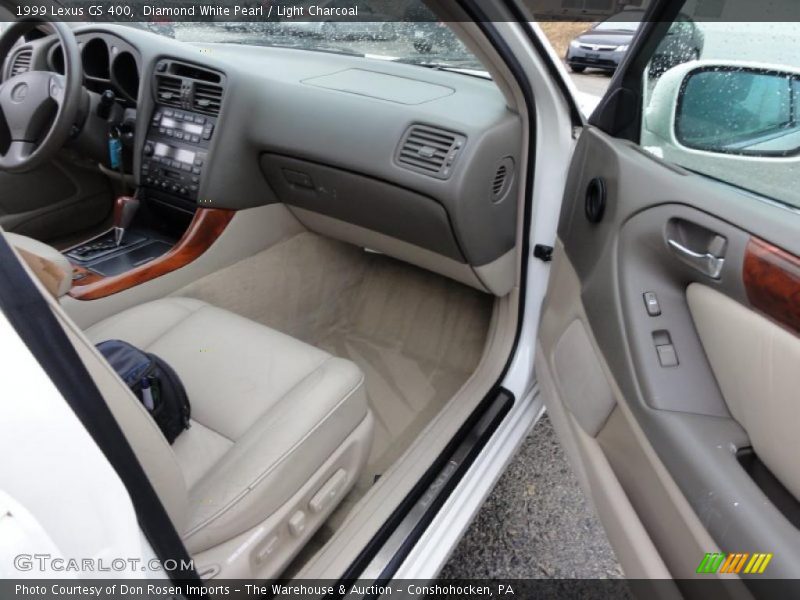 Diamond White Pearl / Light Charcoal 1999 Lexus GS 400