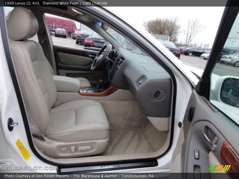 Diamond White Pearl / Light Charcoal 1999 Lexus GS 400