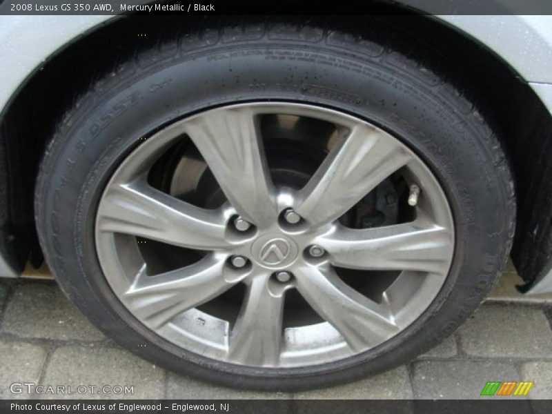 Mercury Metallic / Black 2008 Lexus GS 350 AWD
