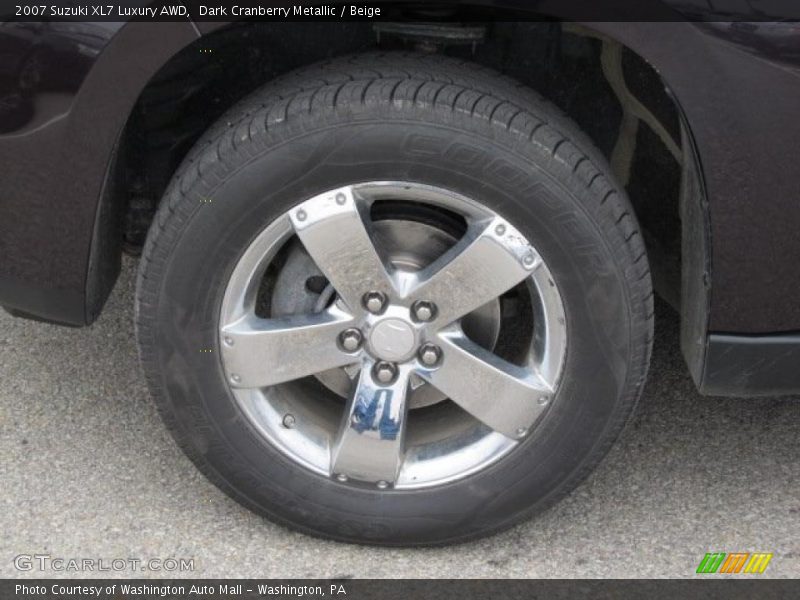 Dark Cranberry Metallic / Beige 2007 Suzuki XL7 Luxury AWD