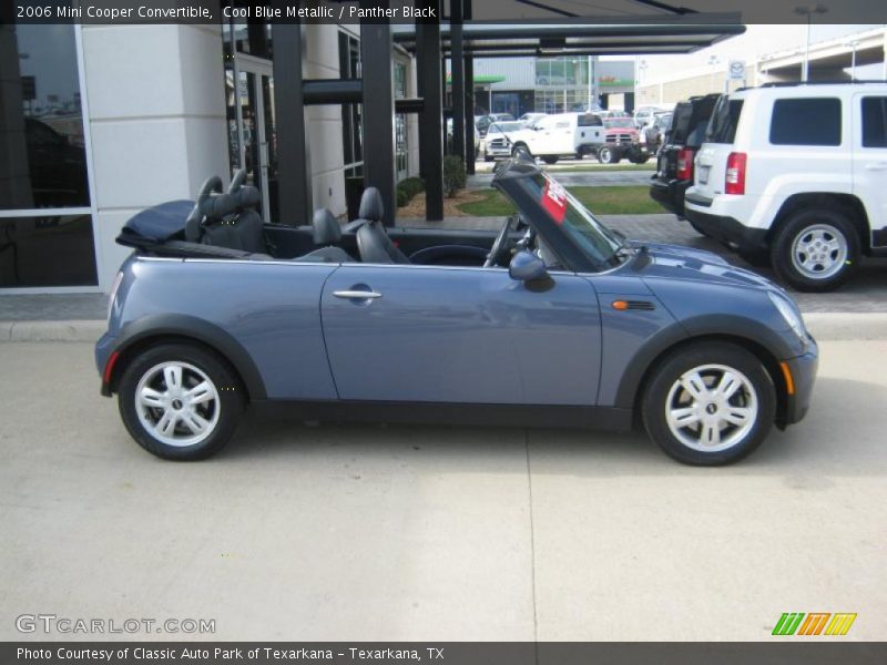 Cool Blue Metallic / Panther Black 2006 Mini Cooper Convertible