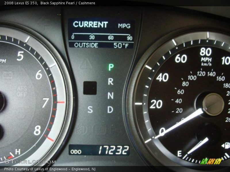 Black Sapphire Pearl / Cashmere 2008 Lexus ES 350