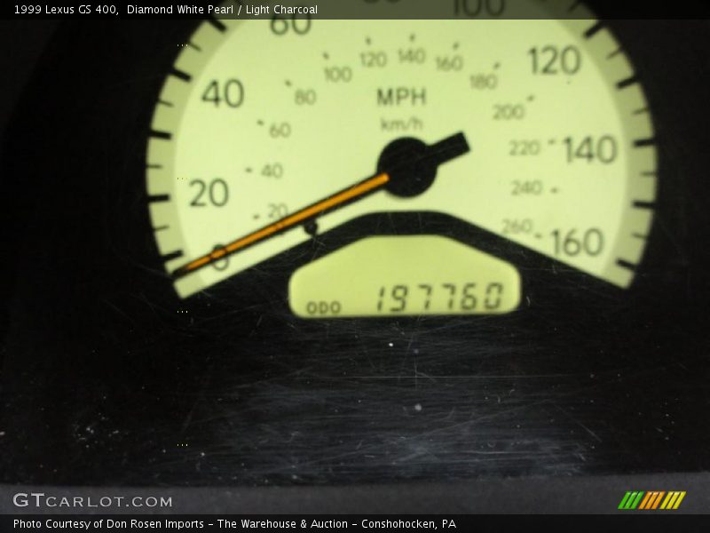 Diamond White Pearl / Light Charcoal 1999 Lexus GS 400