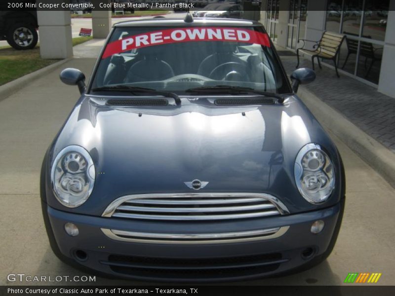 Cool Blue Metallic / Panther Black 2006 Mini Cooper Convertible