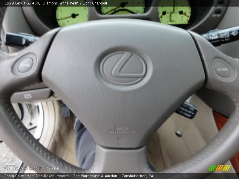 Diamond White Pearl / Light Charcoal 1999 Lexus GS 400