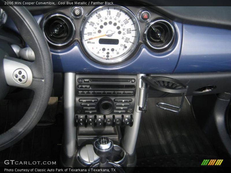 Cool Blue Metallic / Panther Black 2006 Mini Cooper Convertible