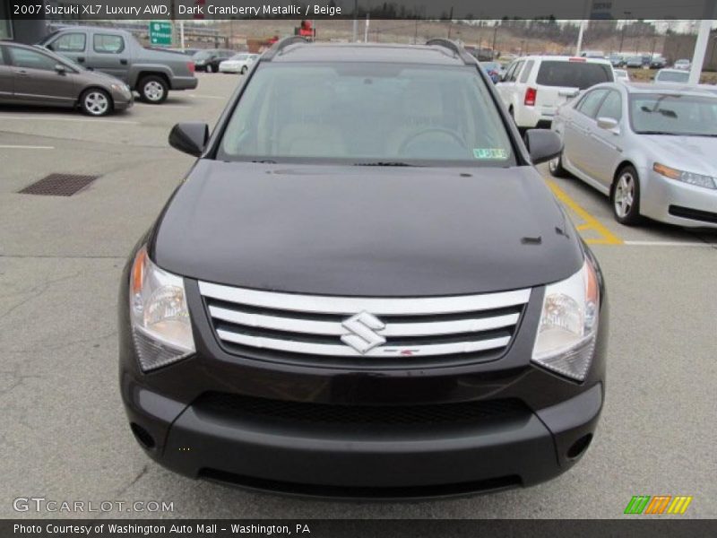 Dark Cranberry Metallic / Beige 2007 Suzuki XL7 Luxury AWD