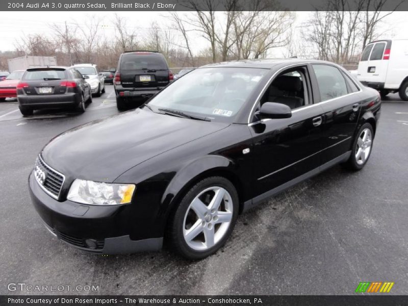 Front 3/4 View of 2004 A4 3.0 quattro Sedan