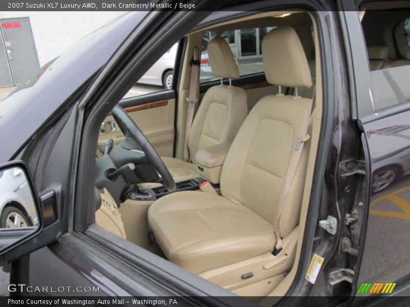 Dark Cranberry Metallic / Beige 2007 Suzuki XL7 Luxury AWD
