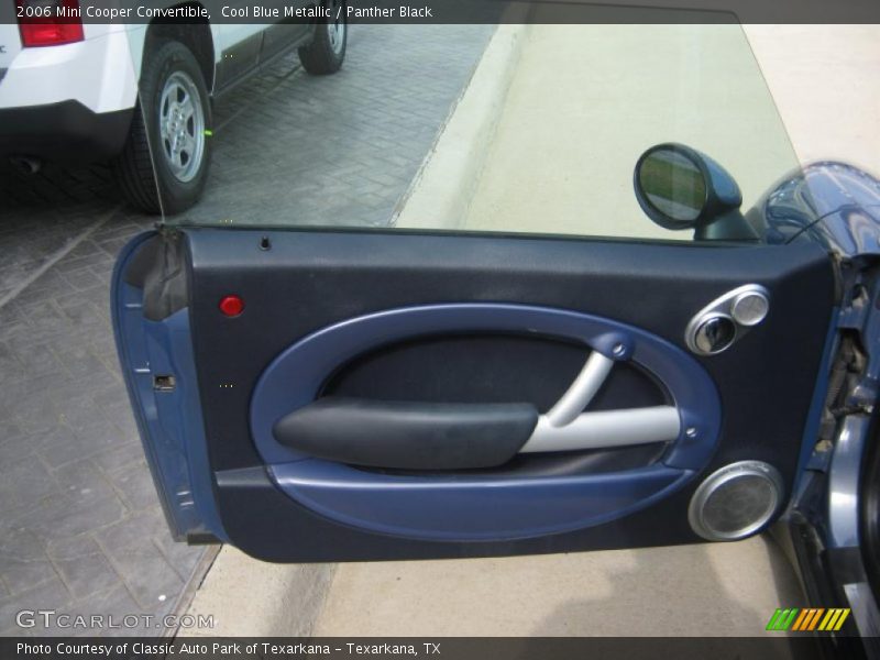 Cool Blue Metallic / Panther Black 2006 Mini Cooper Convertible