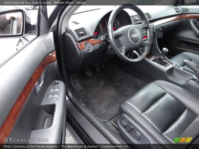  2004 A4 3.0 quattro Sedan Ebony Interior