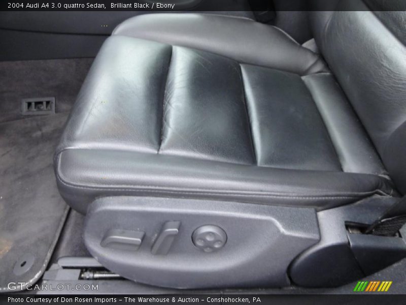 Brilliant Black / Ebony 2004 Audi A4 3.0 quattro Sedan