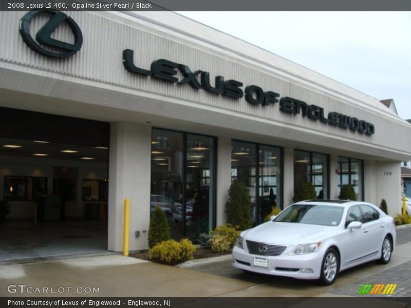 Opaline Silver Pearl / Black 2008 Lexus LS 460