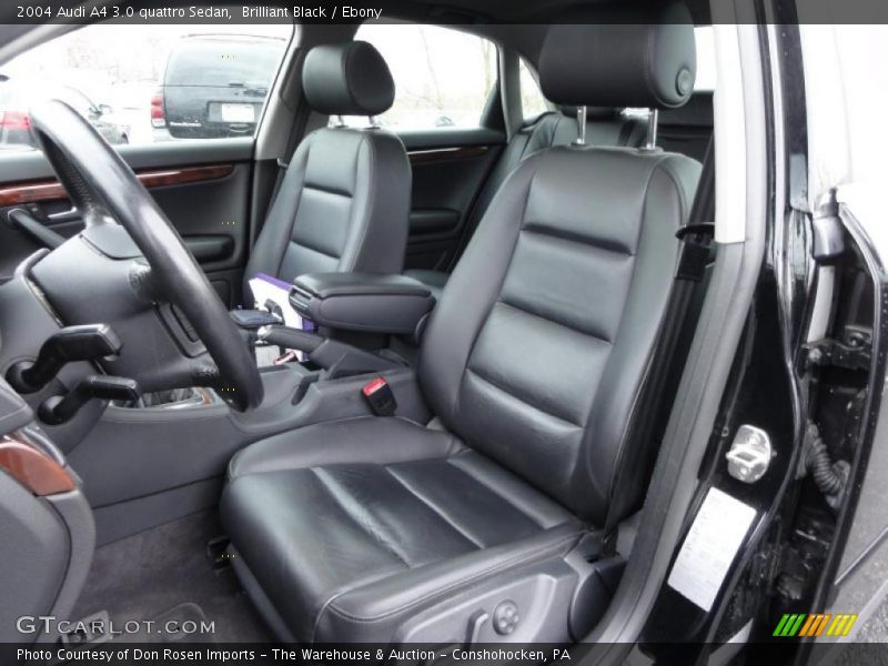  2004 A4 3.0 quattro Sedan Ebony Interior