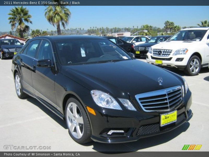 Black / Black 2011 Mercedes-Benz E 350 Sedan