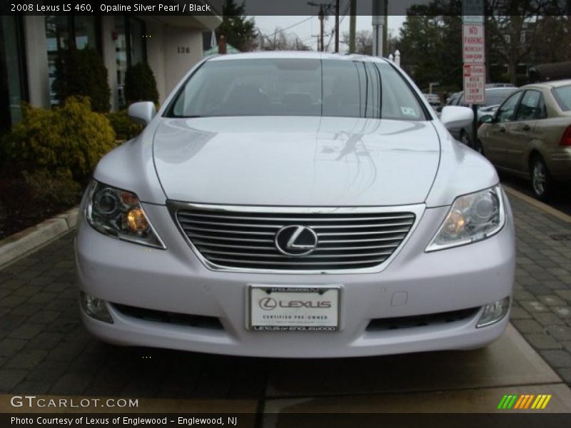 Opaline Silver Pearl / Black 2008 Lexus LS 460