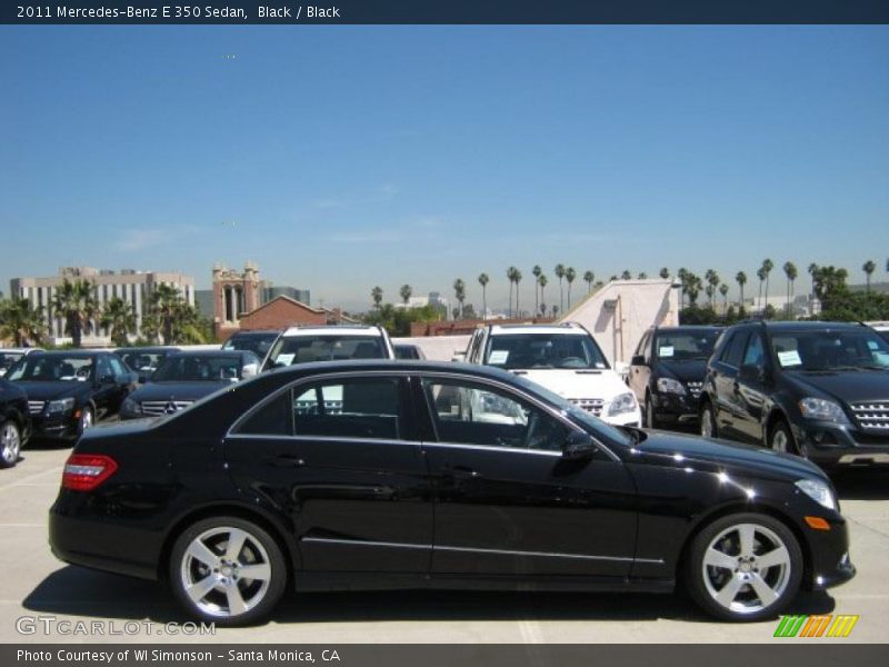 Black / Black 2011 Mercedes-Benz E 350 Sedan