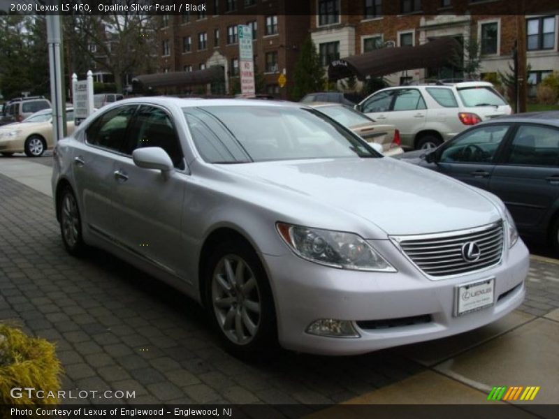 Opaline Silver Pearl / Black 2008 Lexus LS 460