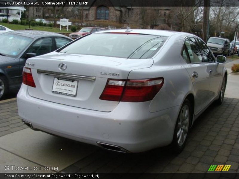 Opaline Silver Pearl / Black 2008 Lexus LS 460