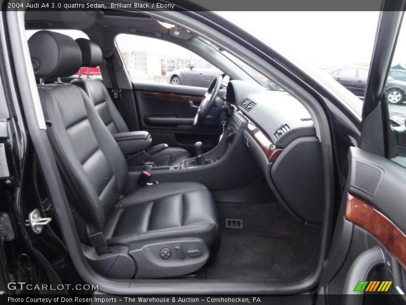 Brilliant Black / Ebony 2004 Audi A4 3.0 quattro Sedan