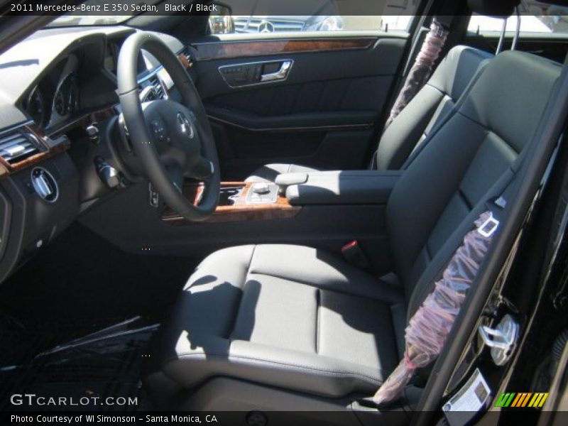Black / Black 2011 Mercedes-Benz E 350 Sedan