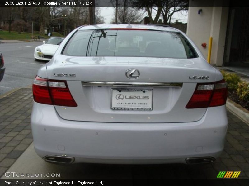 Opaline Silver Pearl / Black 2008 Lexus LS 460