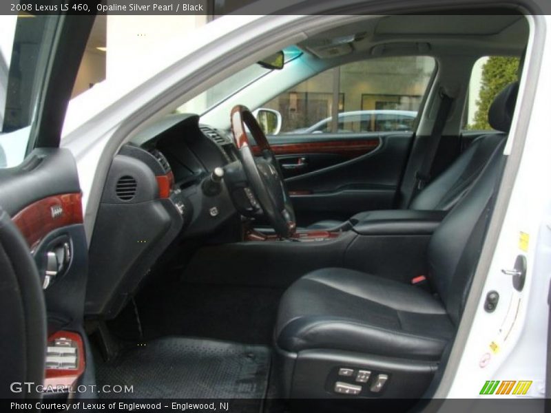 Opaline Silver Pearl / Black 2008 Lexus LS 460