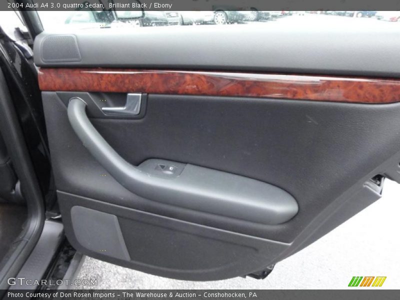 Brilliant Black / Ebony 2004 Audi A4 3.0 quattro Sedan