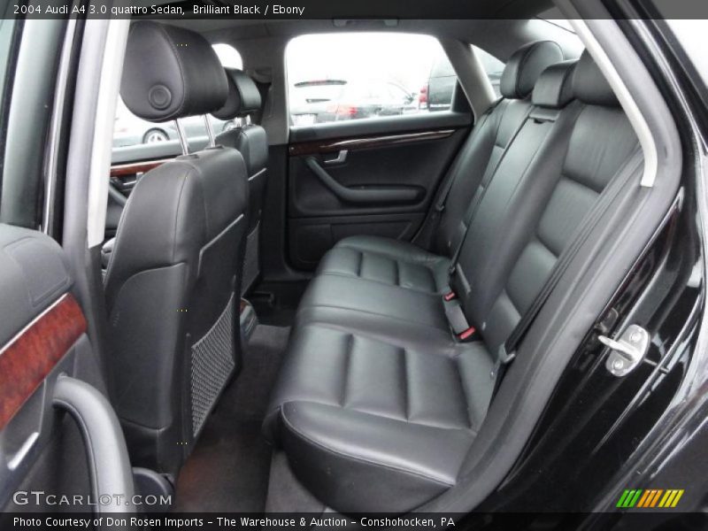  2004 A4 3.0 quattro Sedan Ebony Interior