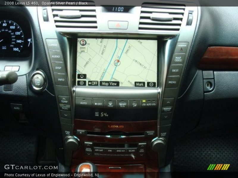 Opaline Silver Pearl / Black 2008 Lexus LS 460