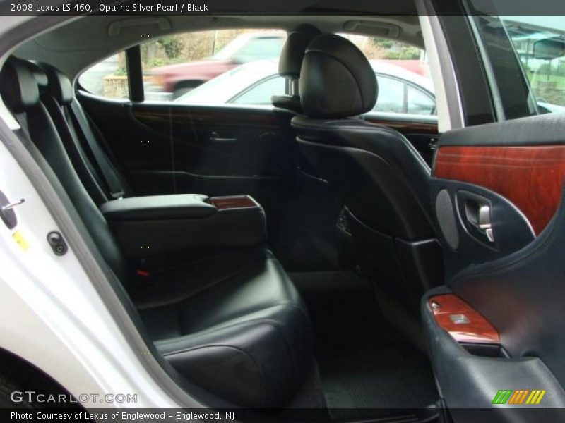 Opaline Silver Pearl / Black 2008 Lexus LS 460