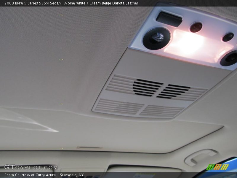 Alpine White / Cream Beige Dakota Leather 2008 BMW 5 Series 535xi Sedan