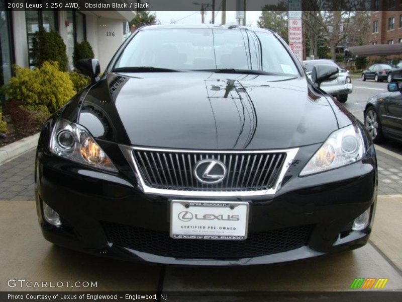 Obsidian Black / Black 2009 Lexus IS 250 AWD