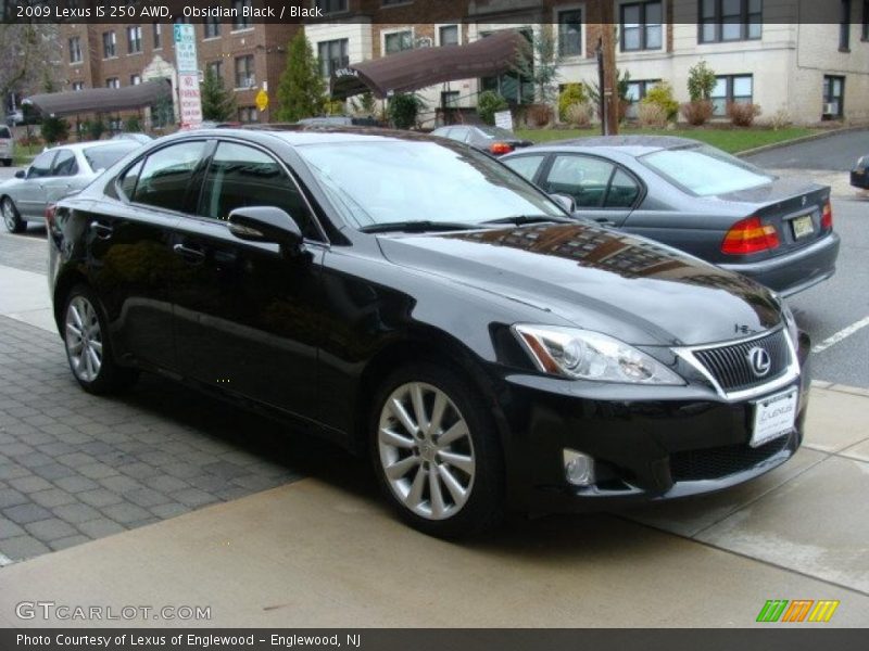 Obsidian Black / Black 2009 Lexus IS 250 AWD