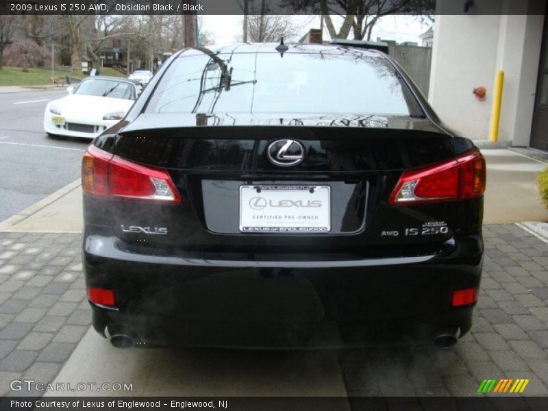 Obsidian Black / Black 2009 Lexus IS 250 AWD