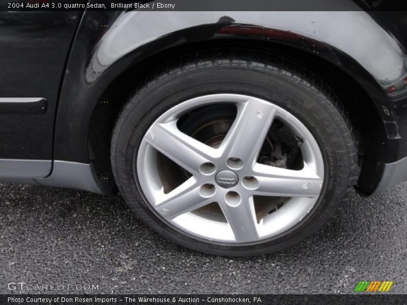 Brilliant Black / Ebony 2004 Audi A4 3.0 quattro Sedan