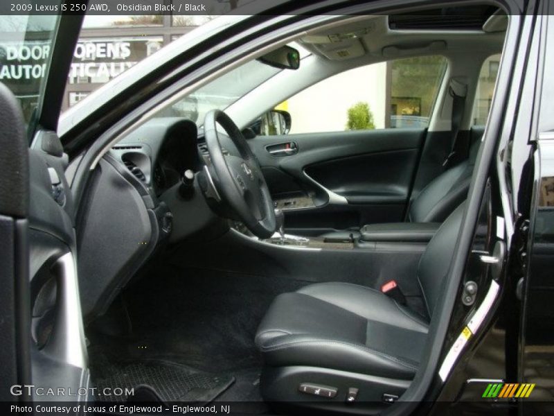 Obsidian Black / Black 2009 Lexus IS 250 AWD