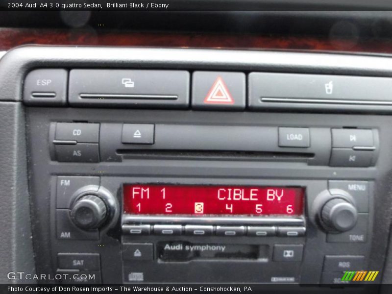 Controls of 2004 A4 3.0 quattro Sedan