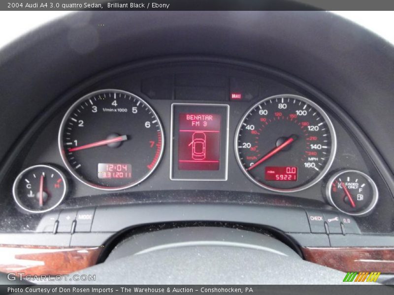  2004 A4 3.0 quattro Sedan 3.0 quattro Sedan Gauges